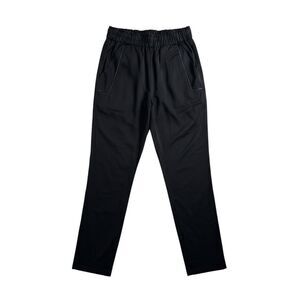 Elaine Kim Satin Jogger Pants Black Pull On Size Small Luxe Shiny